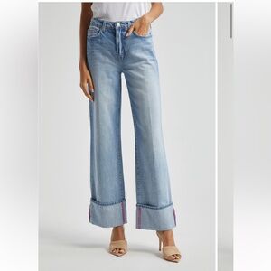 Gently used L’Agence Miley High Waist cuff Leg Jeans - size 28
